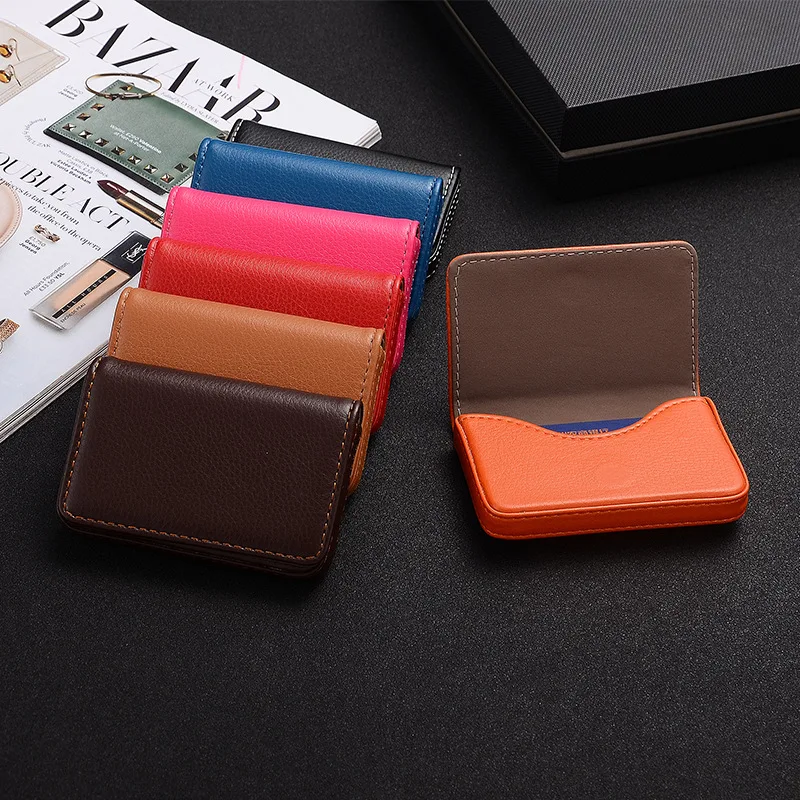 Travel Wallet Slim - Porta-Cartões de Visita em Couro PU