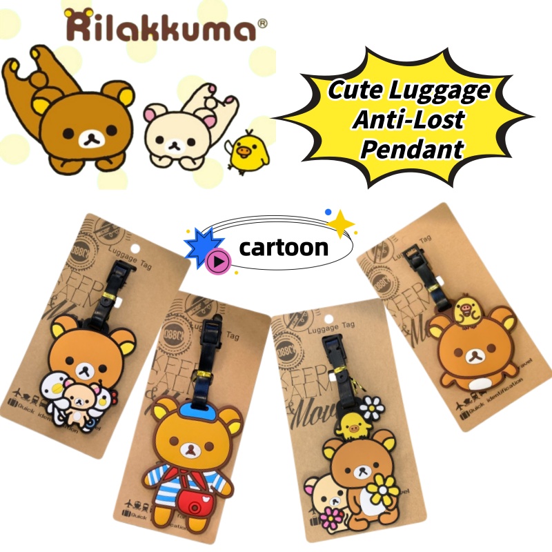Travel Accessories Kit - Etiqueta de Bagagem Personalizada Criativa Rilakkuma,