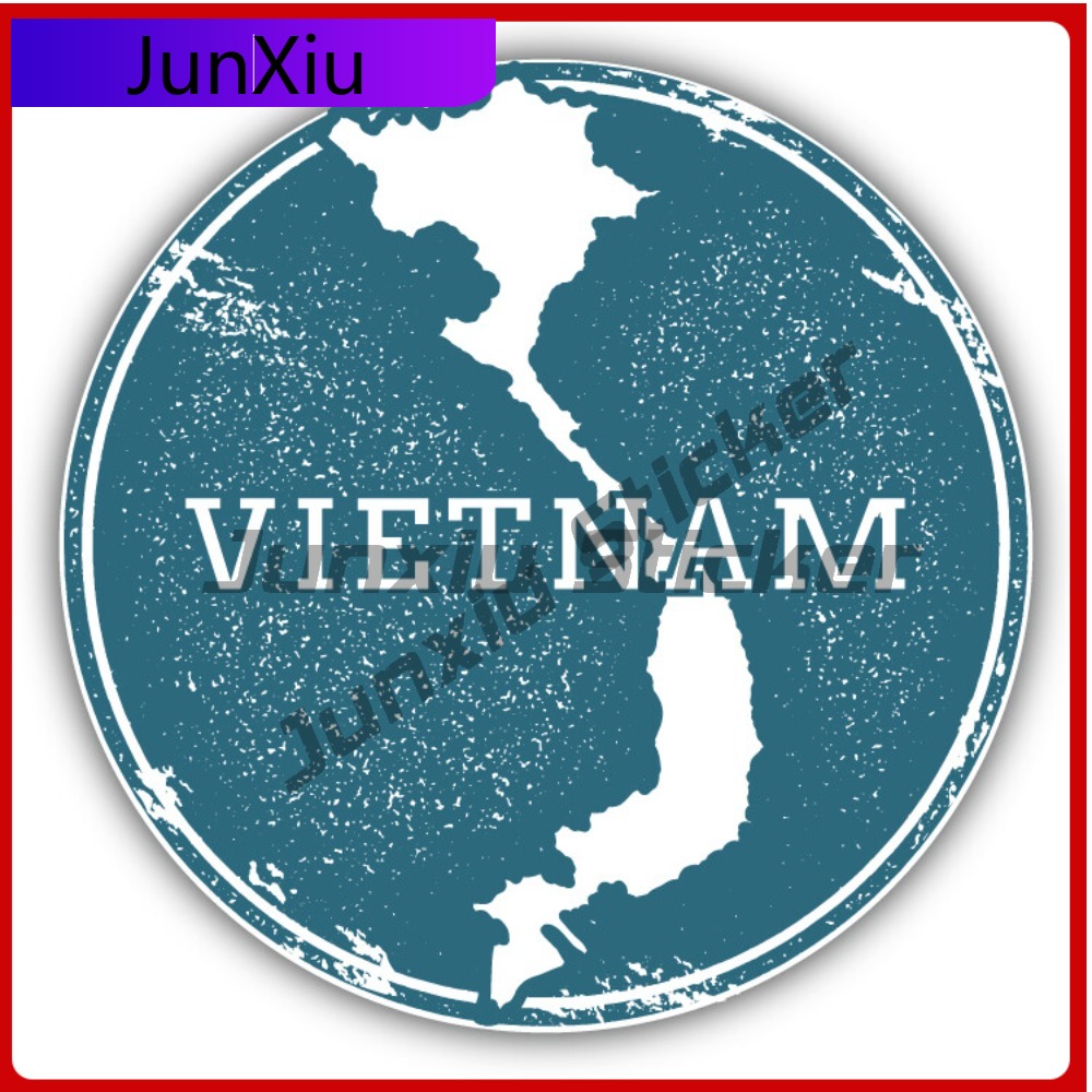 Travel Accessories Vietnam - Adesivo Criativo Mapa do Vietnã, Estilo