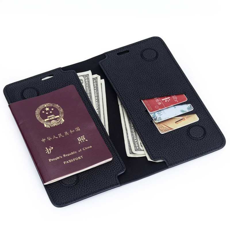 Travel Wallet Slim - Carteira de Passaporte Slim Minimalista em