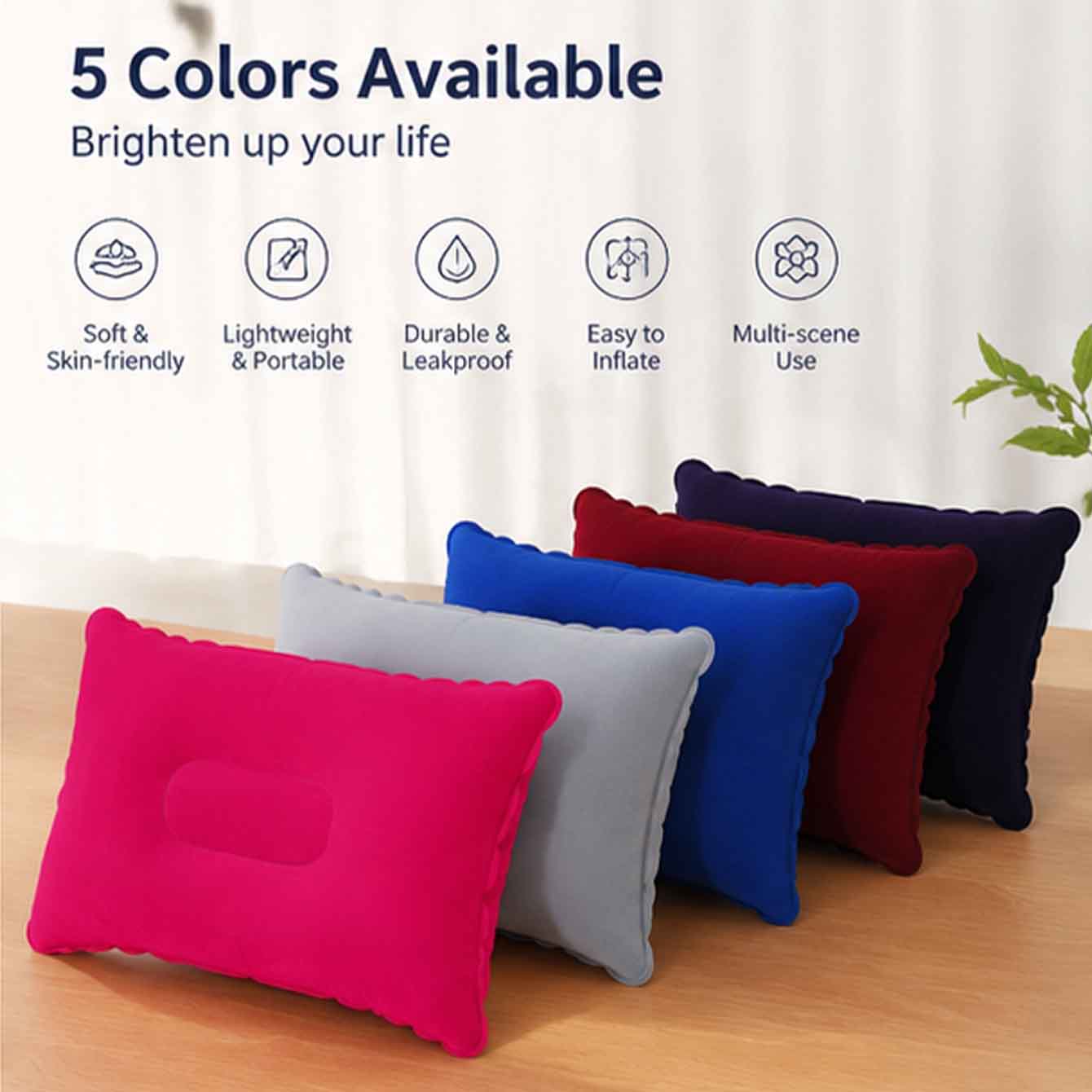 Pacote com 2 Almofadas Infláve - Travel Pillow Inflatable avaliação e preço