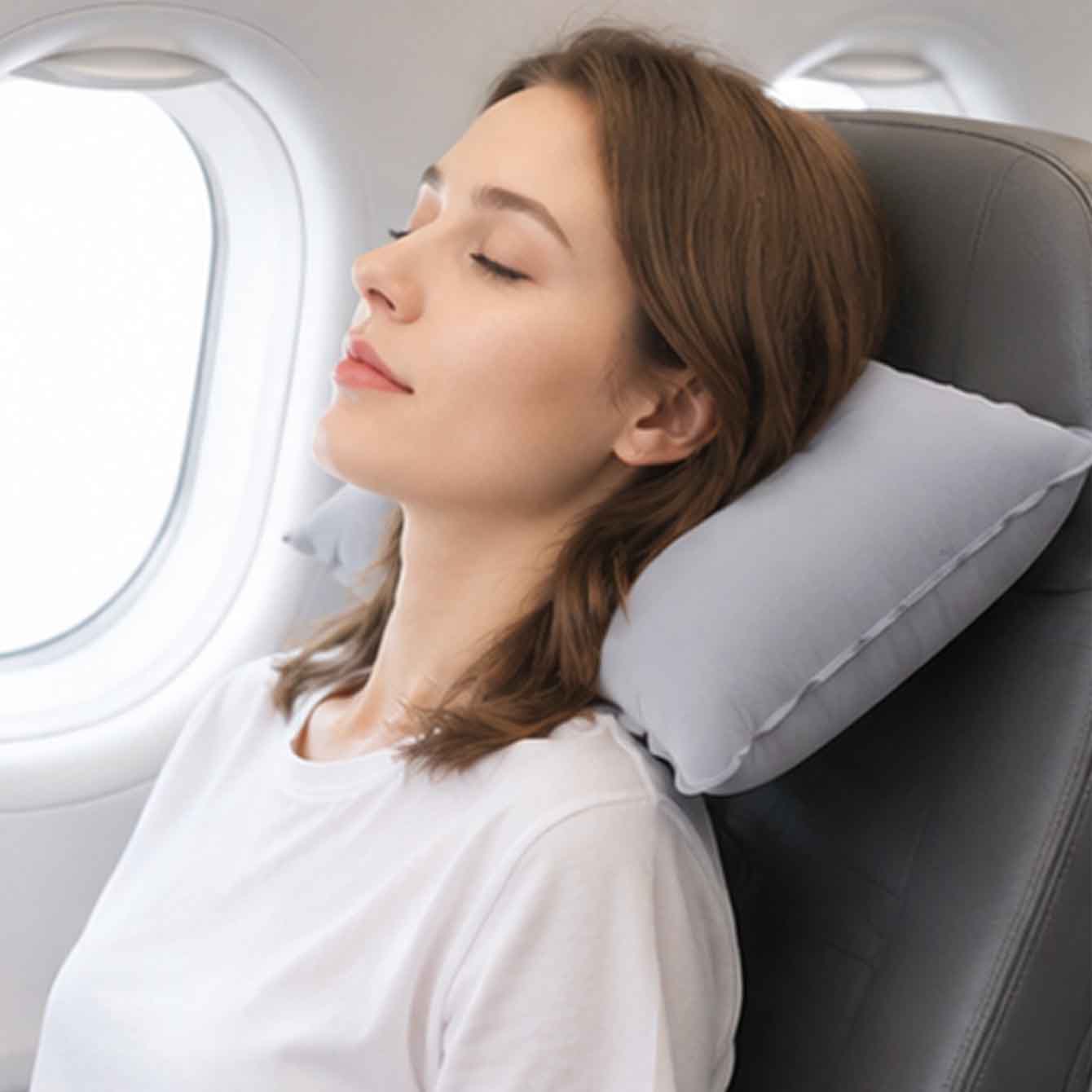 Pacote com 2 Almofadas Infláve - Travel Pillow Inflatable avaliação e preço