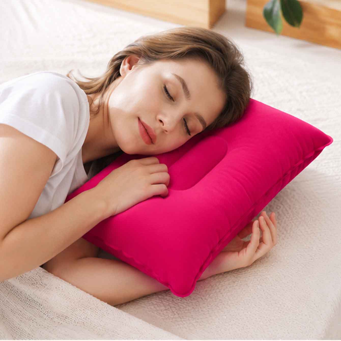 Pacote com 2 Almofadas Infláve - Travel Pillow Inflatable avaliação e preço