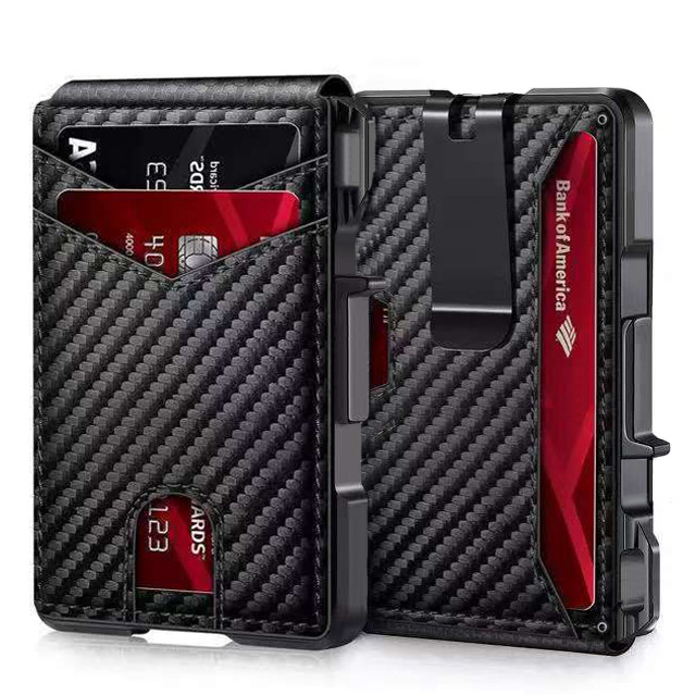 Porta-Cartões de Couro PU com  - Travel Wallet Slim avaliação e preço