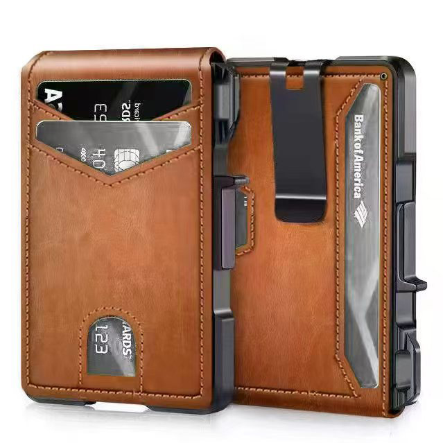Porta-Cartões de Couro PU com  - Travel Wallet Slim avaliação e preço