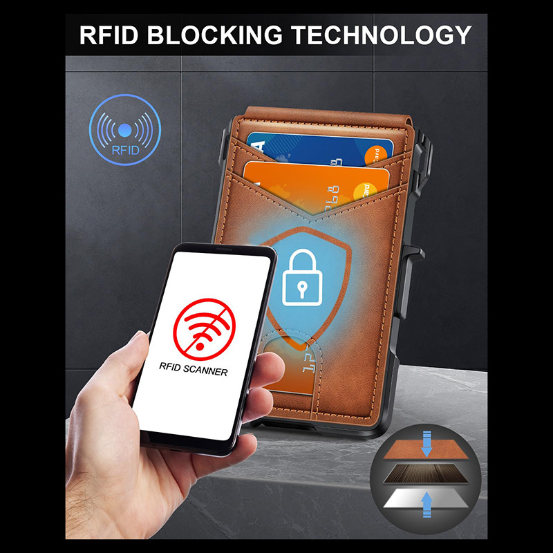 Porta-Cartões de Couro PU com  - Travel Wallet Slim avaliação e preço