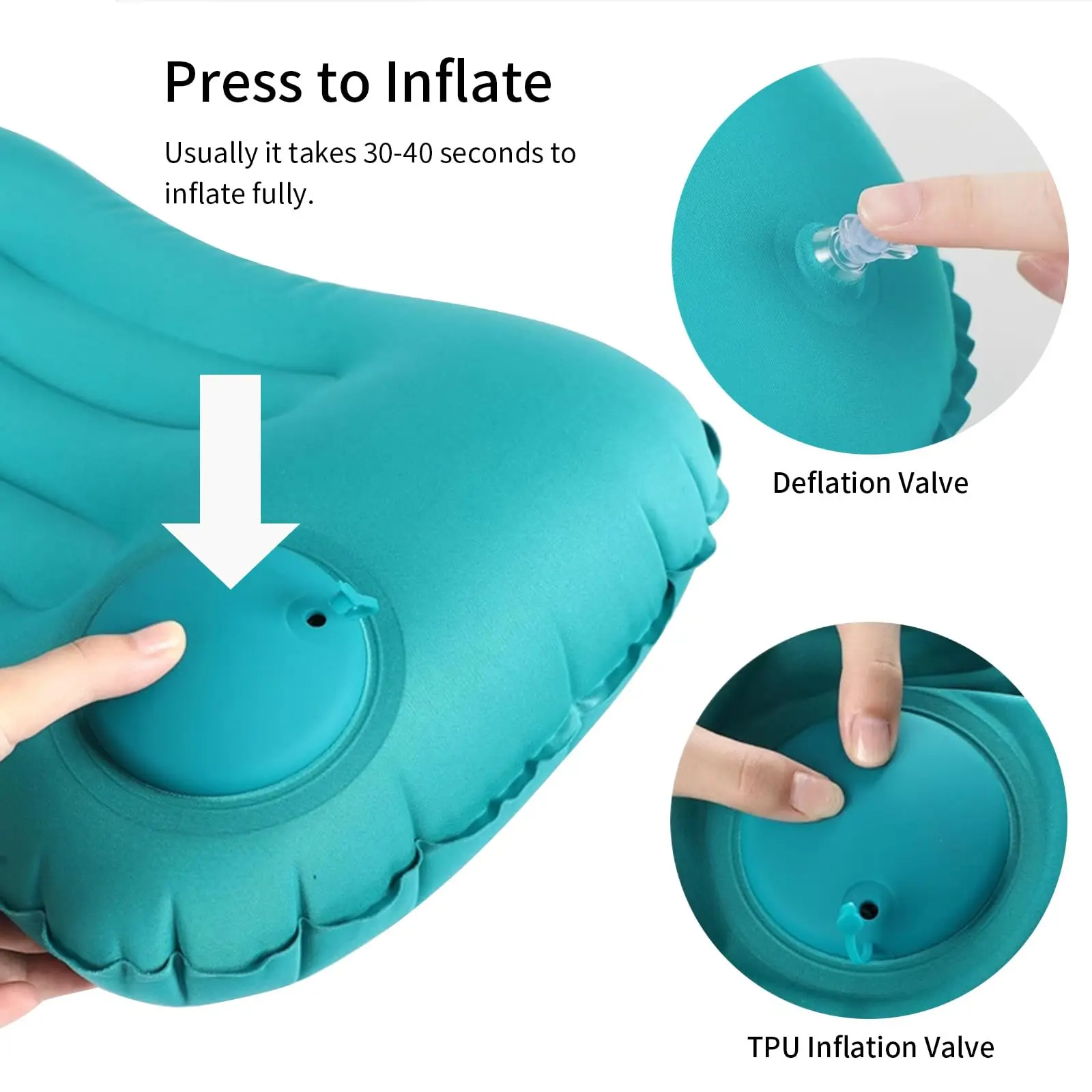 Travesseiro inflável confortáv - Travel Pillow Inflatable avaliação e preço