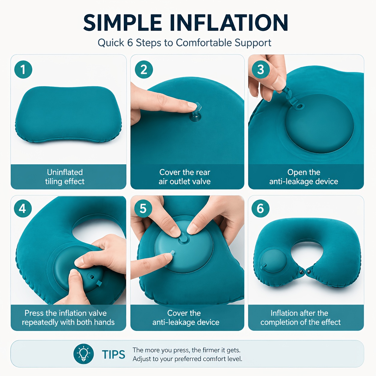 Almofada Inflável de Viagem SP - Travel Pillow Inflatable avaliação e preço