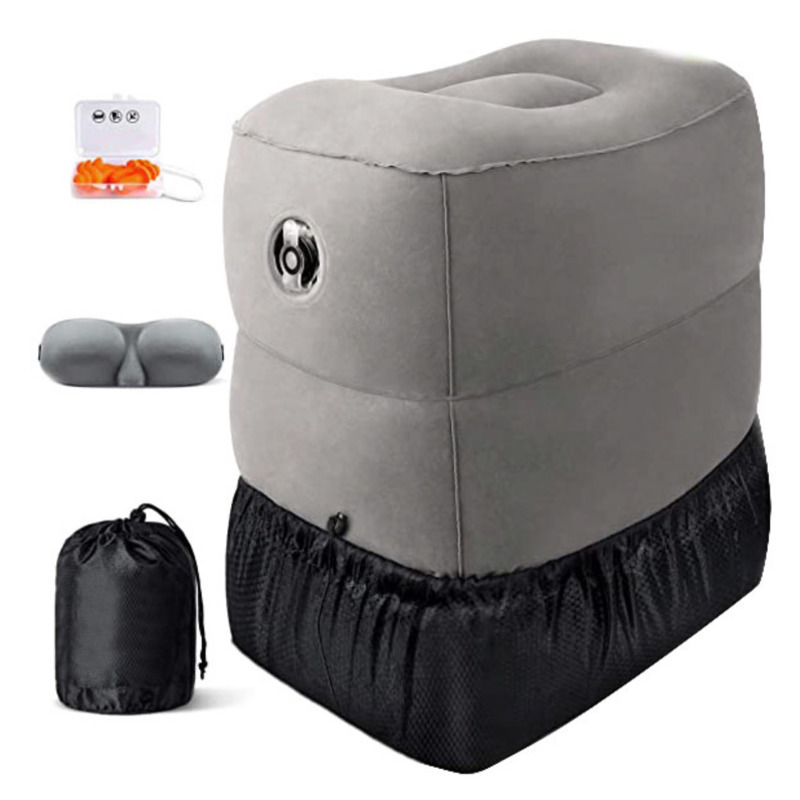 Descanso inflável do pé para o - Travel Pillow Inflatable avaliação e preço
