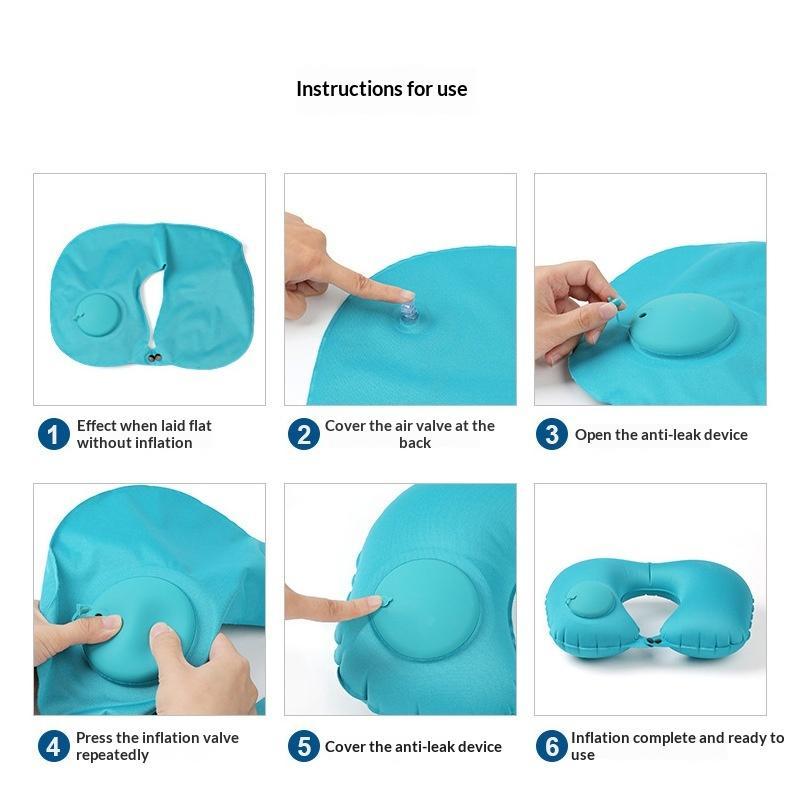 Almofada inflável portátil par - Travel Pillow Inflatable avaliação e preço